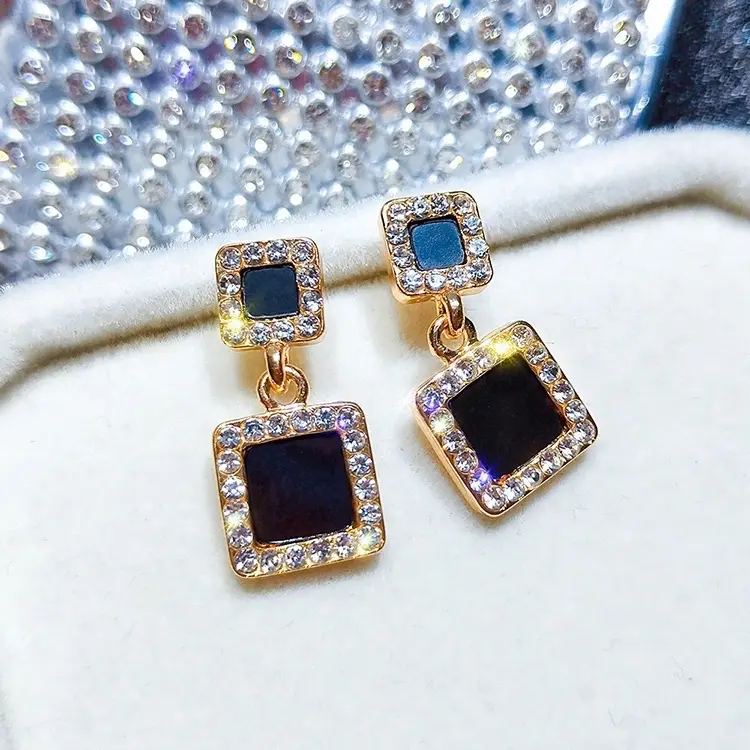 a8938 anting della permata zircon aksesoris perempuan
