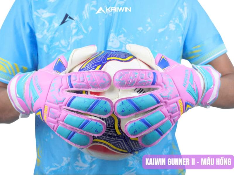 Găng tay thủ môn Kaiwin GUNNER - Mút Latex Gripppy Đức 4mm