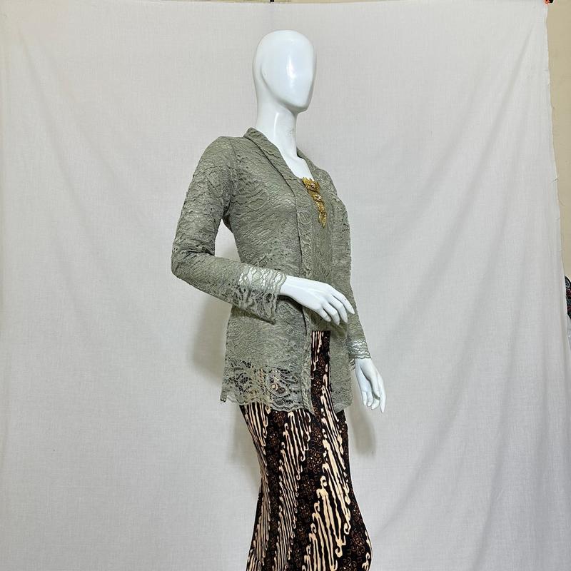 KEBAYA KUTU BARU BROKAT PENDEK / kebaya kutubaru brokat Kondangan Panjang 4