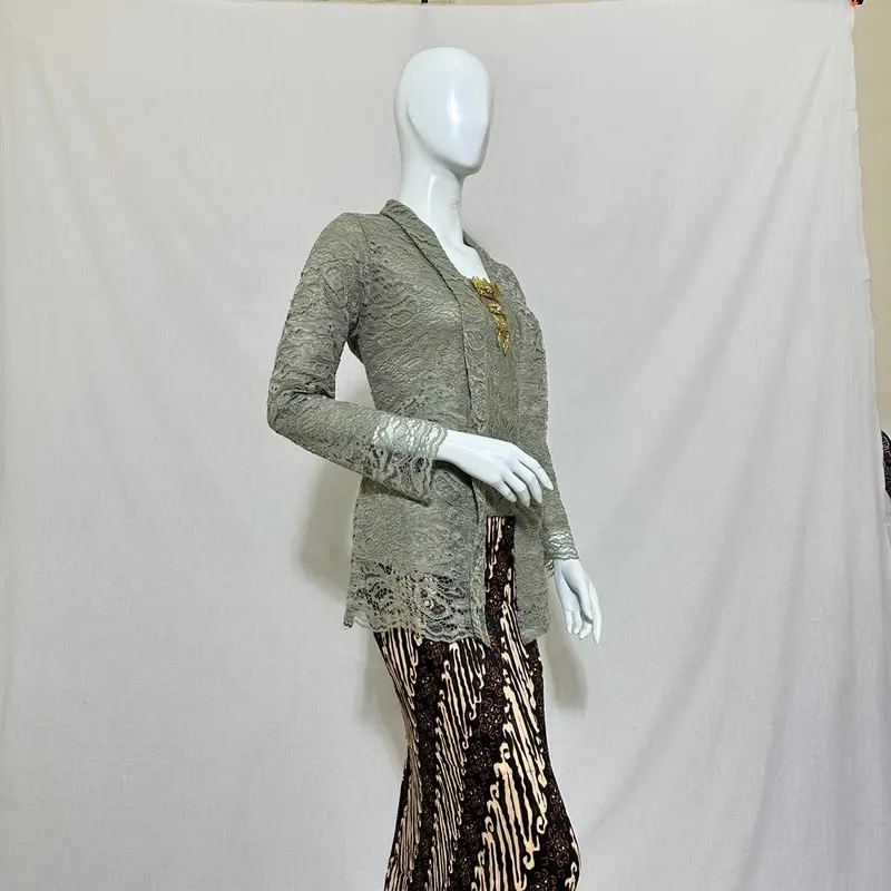 KEBAYA KUTU BARU BROKAT PENDEK / kebaya kutubaru brokat Kondangan Panjang 3