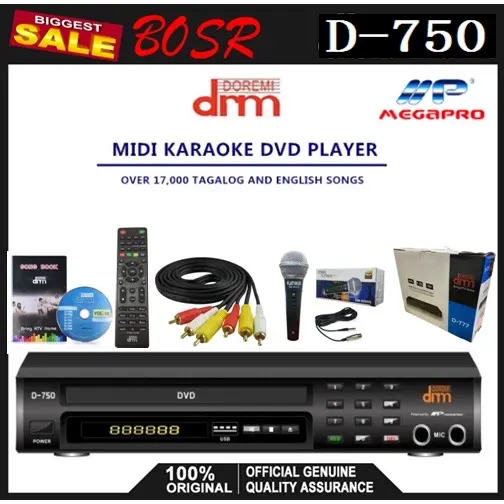 Megapro Doremi D-750 Karaoke Videoke Player With Wired Mic