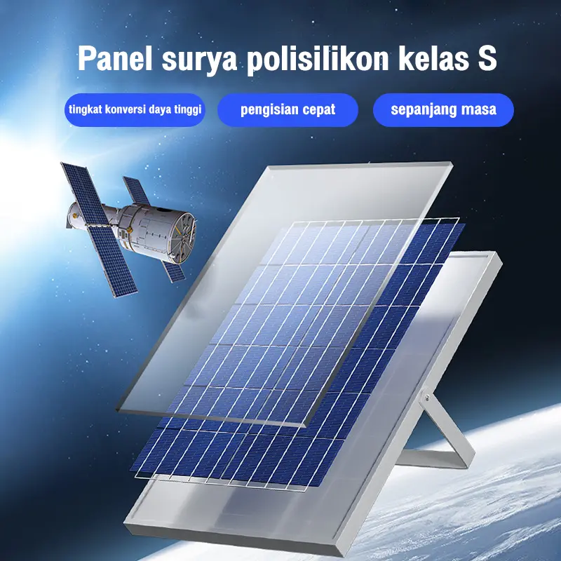 Lampu Sorot Solar Cell panel surya Bola lampu LEDLampu Plafon Tenaga Surya lampu Taman lampu Sistem Kontrol Cerdas pasar malam Cahaya 2