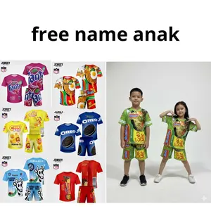 Setelan Anak Jersey Unisex Oversize Kemasan Snack unik soto  Terbaru (Bisa Castom Nama) Oneset Free Name