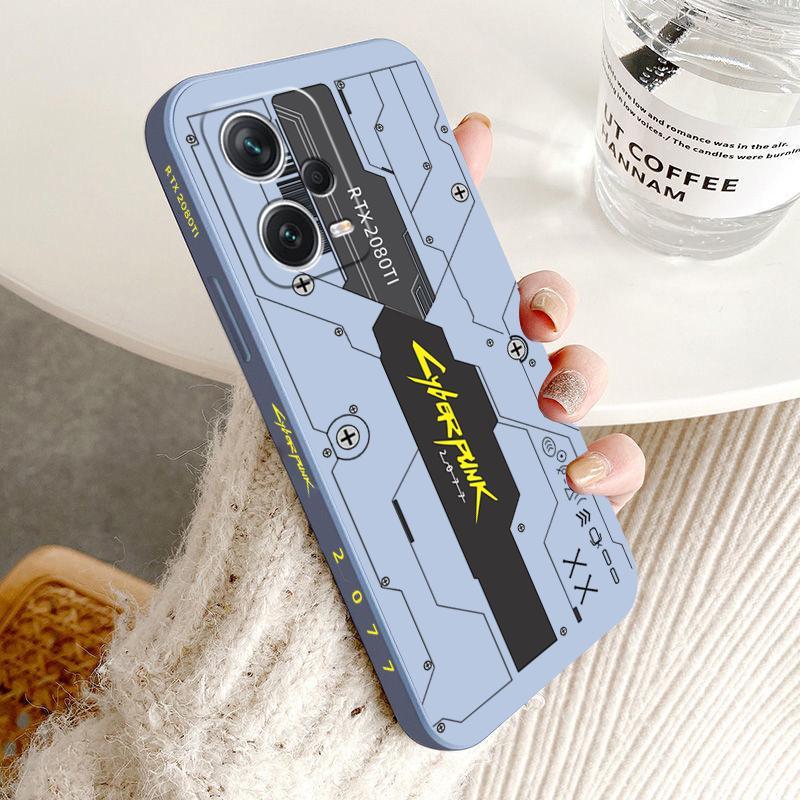 Ốp Điện Thoại, Phong Cách Cyberpunk, Dành Cho Xiaomi Redmi Note 12 Pro, 12R, 12S Plus, Turbo, 11T Pro, Note 11 Pro, 11S, 11E, Ốp Silicon Lỏng, Ốp Bảo Vệ Silicone Phụ Kiện Phone