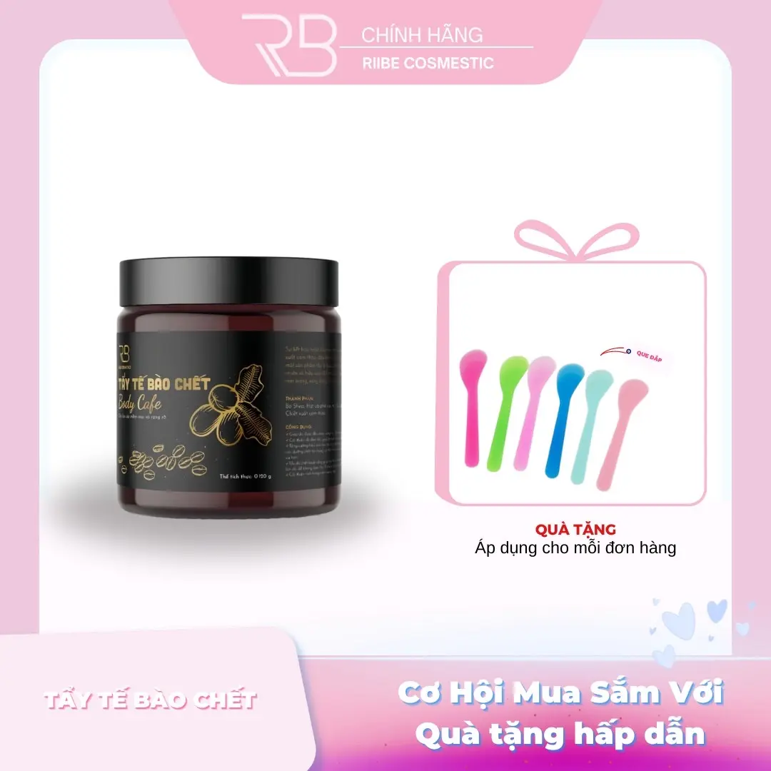 TẨY TẾ BÀO CHẾT BODY CAFE RIIBE