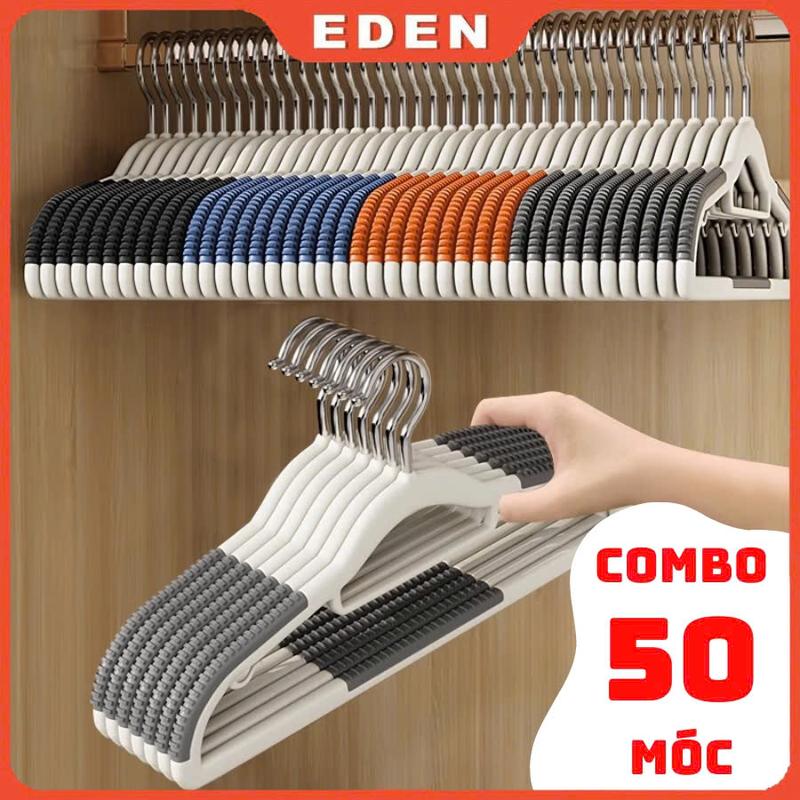 COMBO 50 Móc Treo Quần Áo Chống Trượt, Chất Liệu ABS Có Đệm Chống Tuột Móc Treo Áo Bra, Áo 2 Dây, Xoay 360 Độ Đa Năng