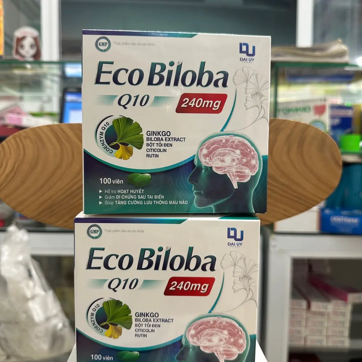 Thực phẩm bảo vệ sức khoẻ Hoạt huyết dưỡng não Eco Biloba hộp 100 viên