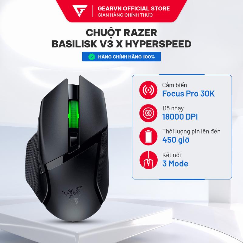 Chuột Gaming không dây Razer Basilisk V3 X HyperSpeed - Thiết kế độc đáo