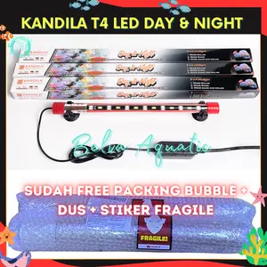 LED KANDILA 3 MODE LED Celup T4 Ekonomis 3 Mode Kandila Day & Night View N-20 N-30 N-40 N-50 N-60 Putih Kuning Biru Lampu Aquarium Kolam