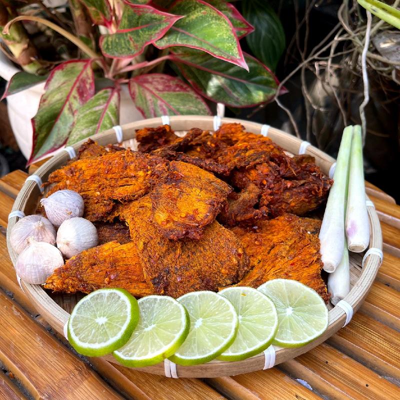 Vụn mềm lớn khô Bò đậm đà thơm ngon, Snack ăn vặt hấp dẫn nhà Mộc food