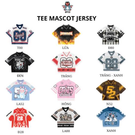 [Mua 2 áo tặng 1 móc khóa] ÁO THUN THỂ THAO 88 HÌNH MASCOT JERSEY LOCAR BRAND OTIS CLUB - vải thun mè lưới mát mè áo thun cho nam và nữ Top Sport