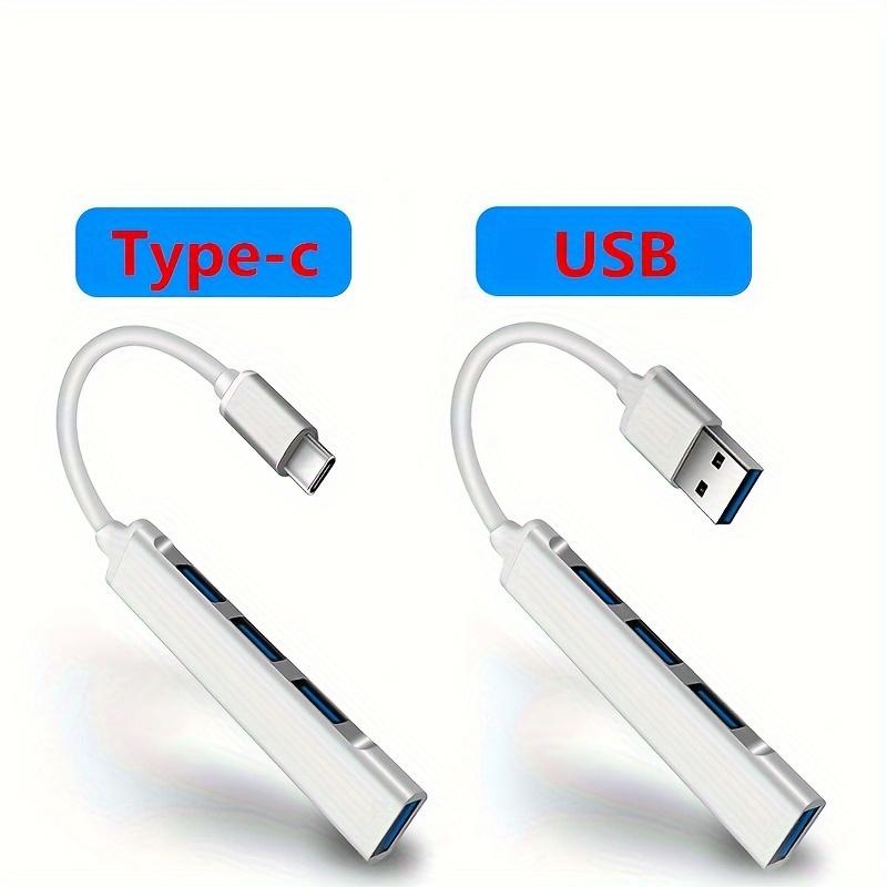 Product Introduction of 4-Port USB Hub Splitter for Laptops - Multi-Function Type-C Dock with High-Speed Data Transfer, Compact Design, and Ergonomic Angle Adjustment, USB-Powered Elfly 9