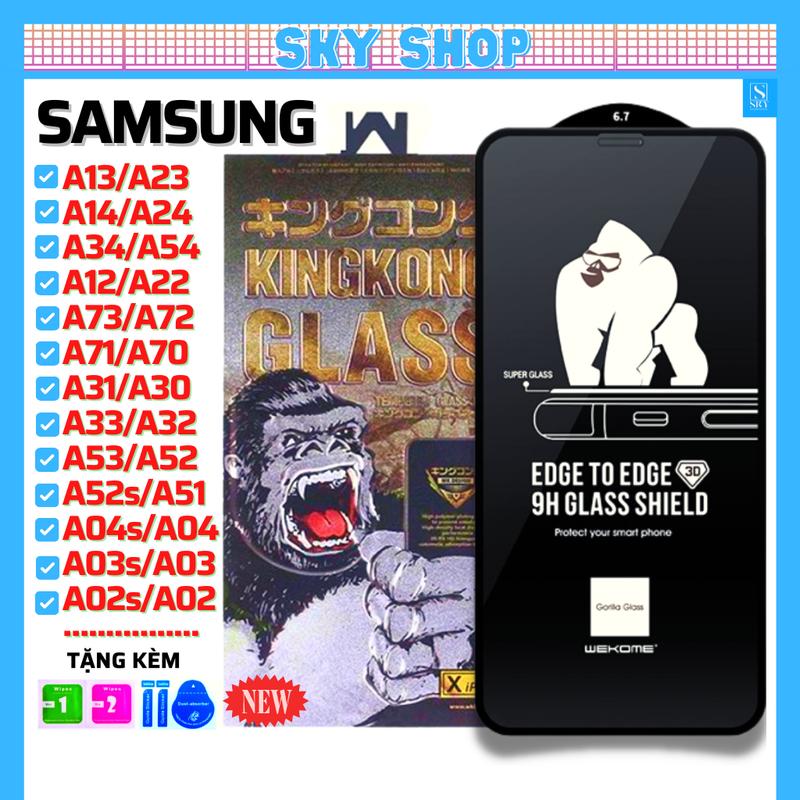 Kính cường lực KingKong cho Samsung A04 A04s A12 A13 A14 A16 A02 A02s A03 A03s A26 A36 A56 A11 A20 A20s A21s A22 A23 A24 A30 A30s A31 A32 A33 A34 A50 A50s A51 A52 A52s A53 A54 A70 A70s A71 A72 A73 A10s M12 M21 M22 M23 M30 M30s M31 M32 M33 M51 M52 M53 M62