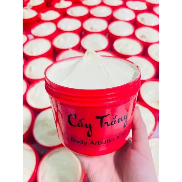 Kem Body Cấy Trắng Arbutin x10 500g Kháng Nước 100% kem ủ siêu trắng 4