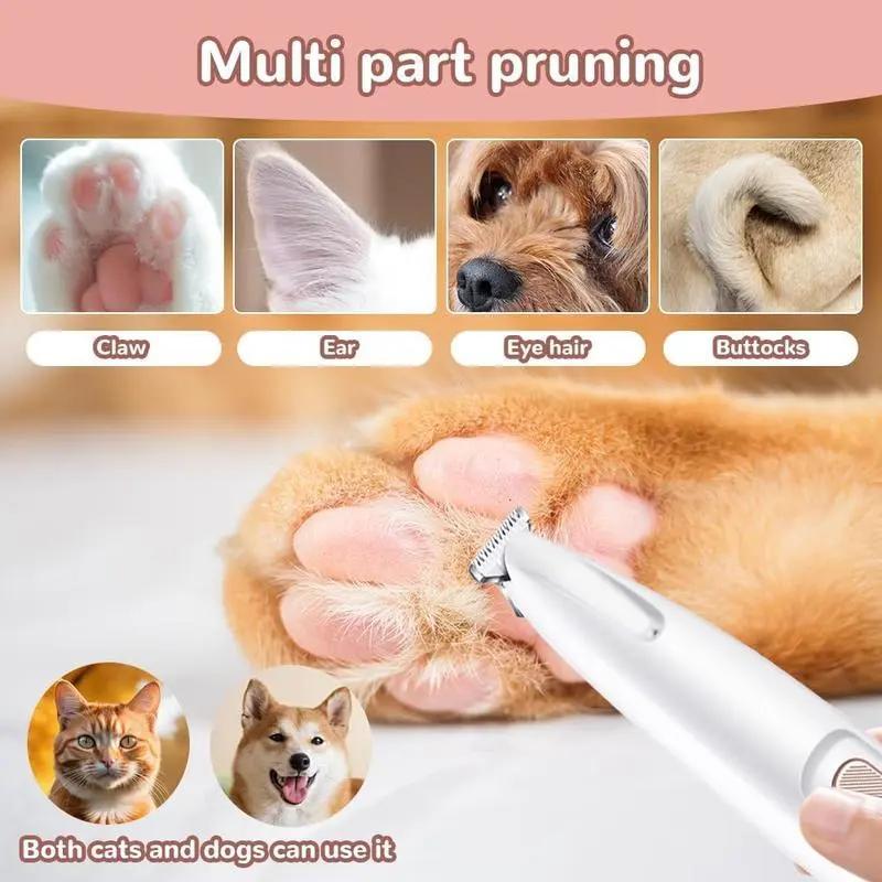 Rechargeable Pet Hair Trimmer, Multifunctional Pet Hair Shaver, Pet Grooming Tool for Dogs & Cats, Dog & Cat Grooming Supplies 7