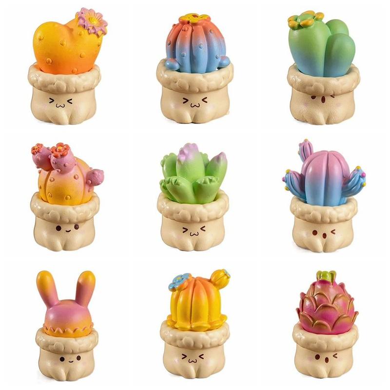 Toy Resin Miniature Cactus Bonsai Multicolor Fairy Garden Mini - TikTok ...
