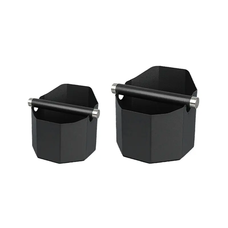 Espresso Tapping Box Square Coffee Grounds Box Small Coffee Grounds Container Coffee Maker for Home/Office