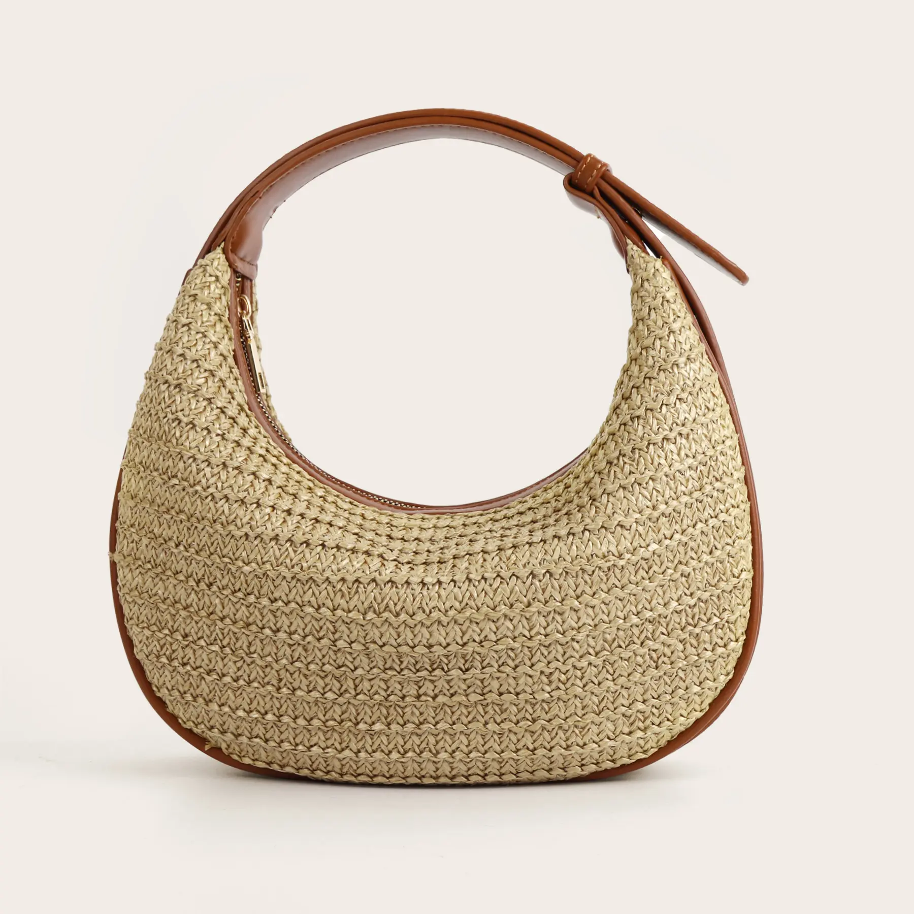 Crescent-shaped women's bag, personalized fashion, luxury shoulder side bag, three-use underarm bag, tote bag
