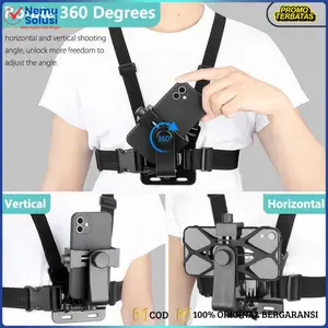 Chest Strap Harness Belt Adjustable untuk Kamera Aksi dan Smartphone - Model G-11