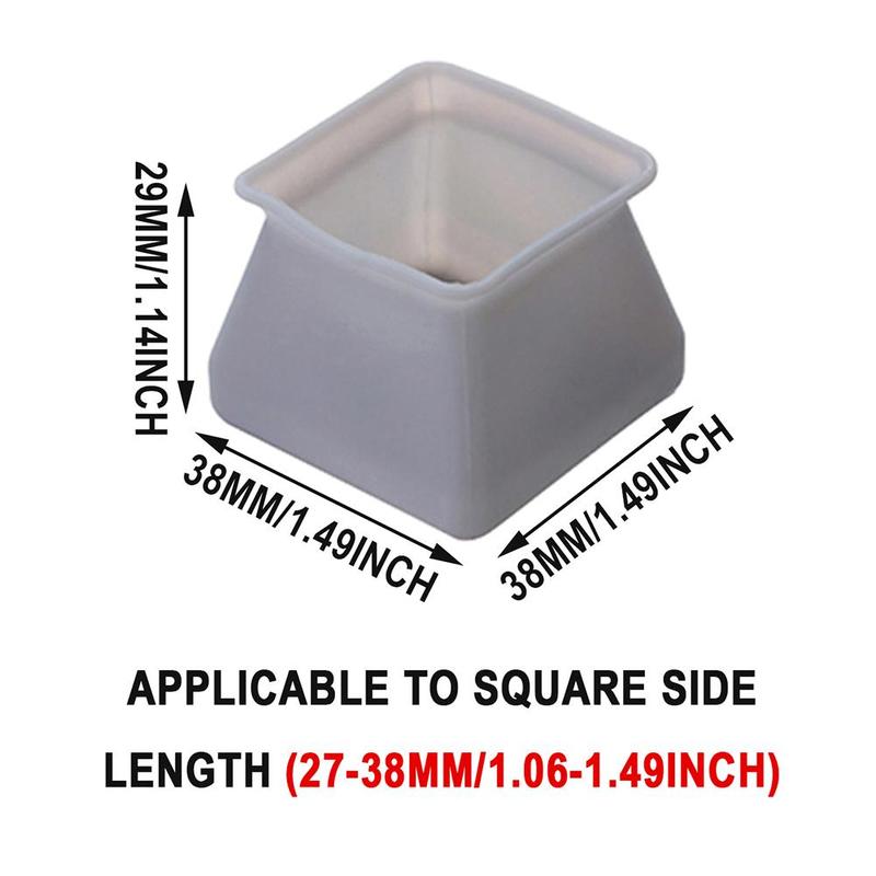 Silicone Solid Color Chair Leg Cover (8/16pcs), Non-slip Chair Leg Protector, Chair Table Foot Cover, Anti-slip Floor Safety Pad for Home 8