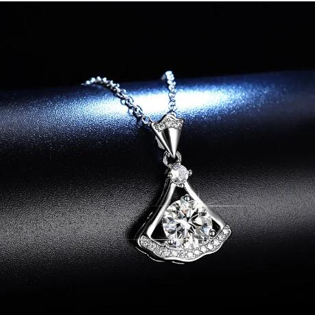 NINA- N013 DÂY CHUYỀN ĐUÔI CÁ ĐÍNH ĐÁ CAO CẤP Trang Sức Nữ Women Jewelry Vòng Cổ Voi
