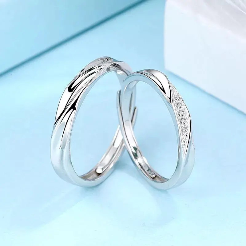 Couple Ring S925 N Pertunangan Pernikahan 0