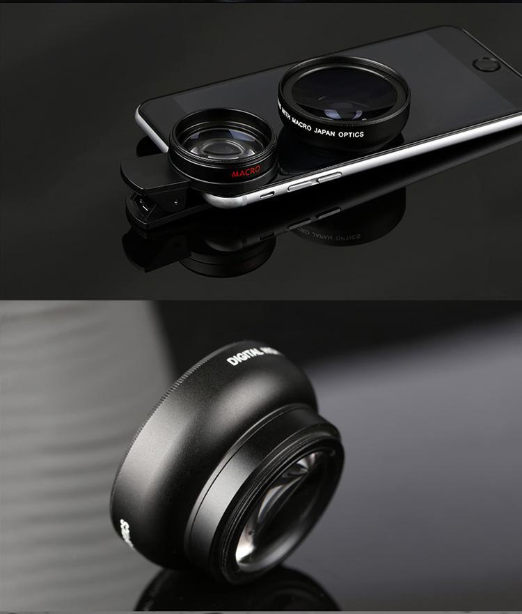 Product Introduction of 045X Wide Angle Macro Cell Phone External Lens Shooting Camera Clip Macro Camera God 1