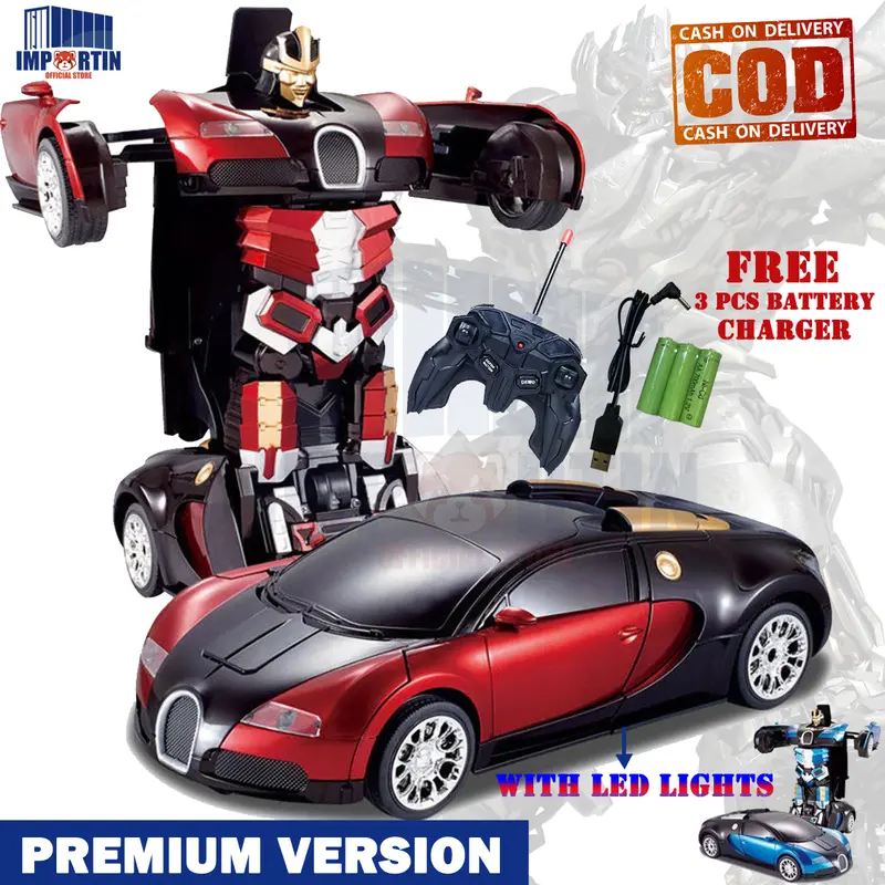RC TRANSFORMER 1: 18 MOBIL REMOT JADI ROBOT PREMIUM BUGGATI BATERAI CAS/ RC MOBIL REMOTE TRANSFORMER ROBOT/ REMOTE CONTROL MOBIL SPORT CAR ROBOT TRANSFORM/ MAINAN AUTOBOT REMOT KONTROL MOBIL BERUBAH JADI ROBOT/ REMOTE CONTROL CAR MOBIL ROBOT MAINAN ANAK 0