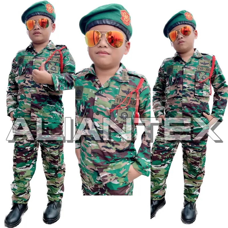BAJU LORENG TNI AD ANAK MOTIF TERBARU/BAJU LORENG ANAK 0