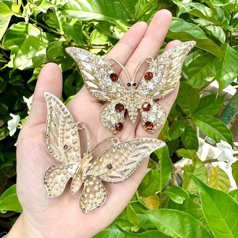 [ CHARM LẺ] PHỤ KIỆN CHARM GẮN DÉP XỎ NGÓN NỮ CHẤT LIỆU KIM LOẠI ĐÍNH ĐÁ LẤP LÁNH ( MỘT CẶP) Women