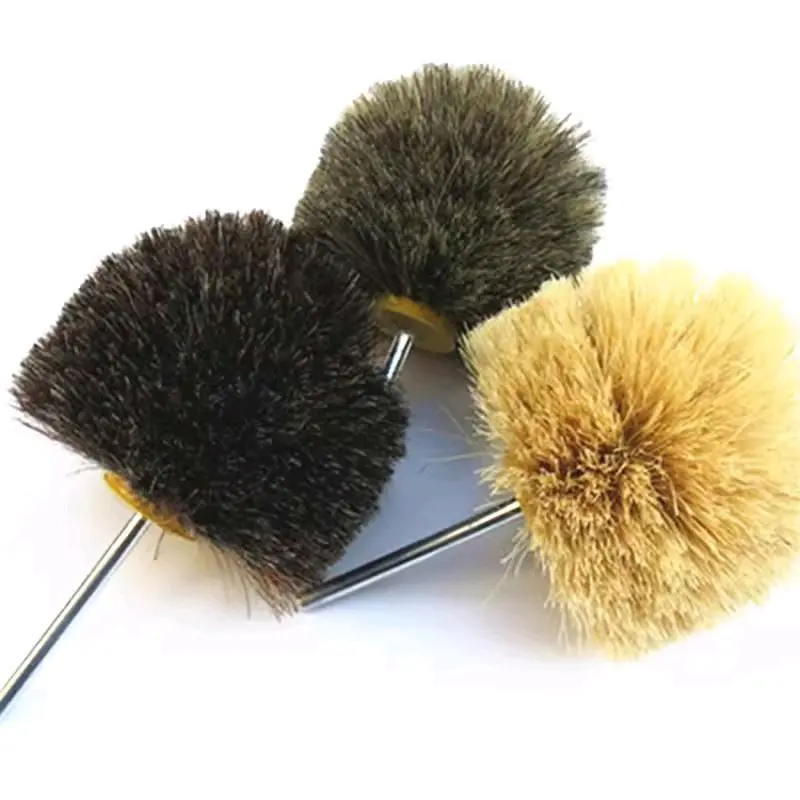 Chổi Lông ngựa , Chổi tre Đánh bóng đỗ gỗ, tượng gỗ.. Lắp khoan câm tay cán 6mm