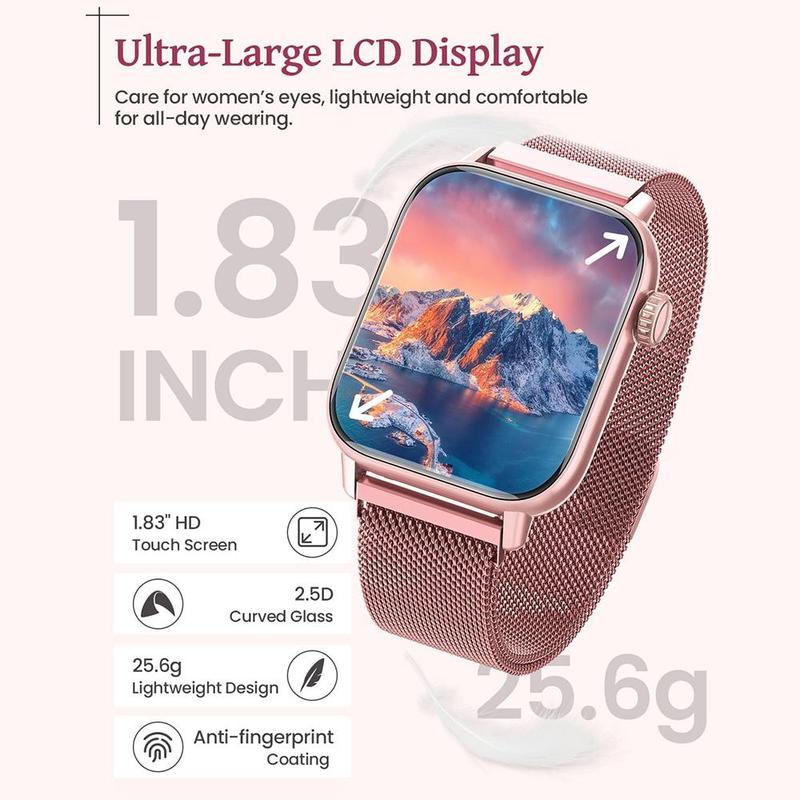 Women's Smart Watch, Fashionable Digital Watch with Wireless Call/Dial, Multi-sport Mode Sports Watch for Women 6