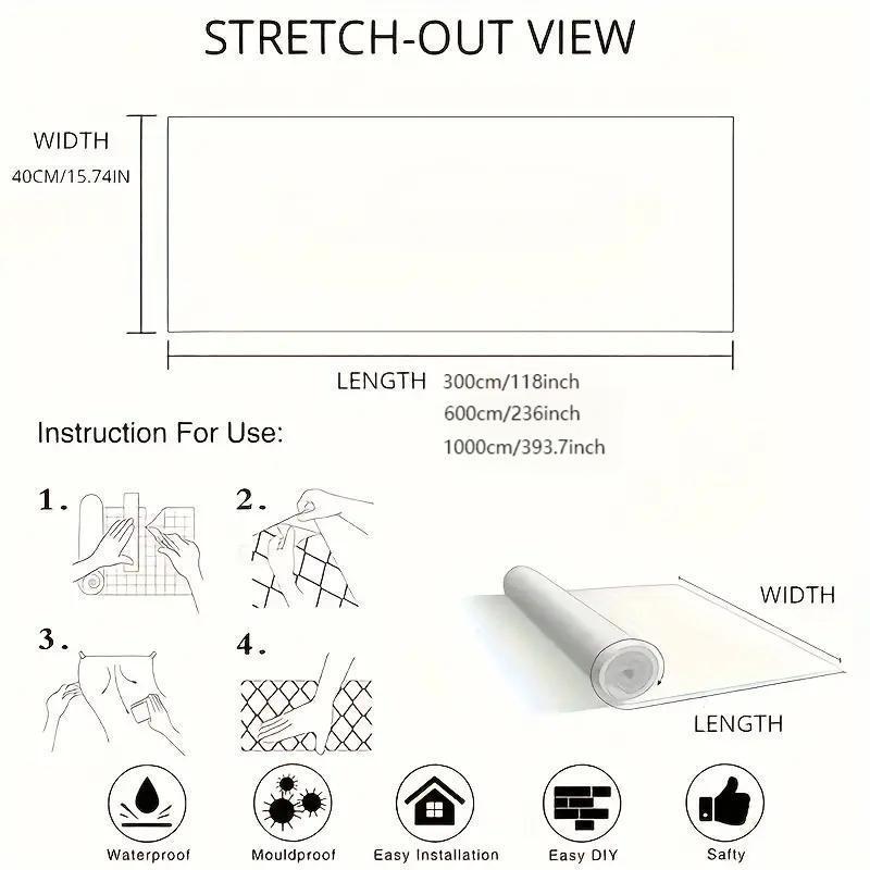 Self-adhesive Marble Pattern Wallpaper, Removable Waterproof Wall Sticker, Peel & Stick Wall Stickers for Rooms, Kitchens & Furniture 1