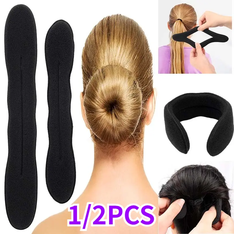 1/2pcs Magic Hair Bun Maker Donut HairStyling Tool French Twist Doughnuts Hair Shaper High Quality Durable DIY Hairstying Tools