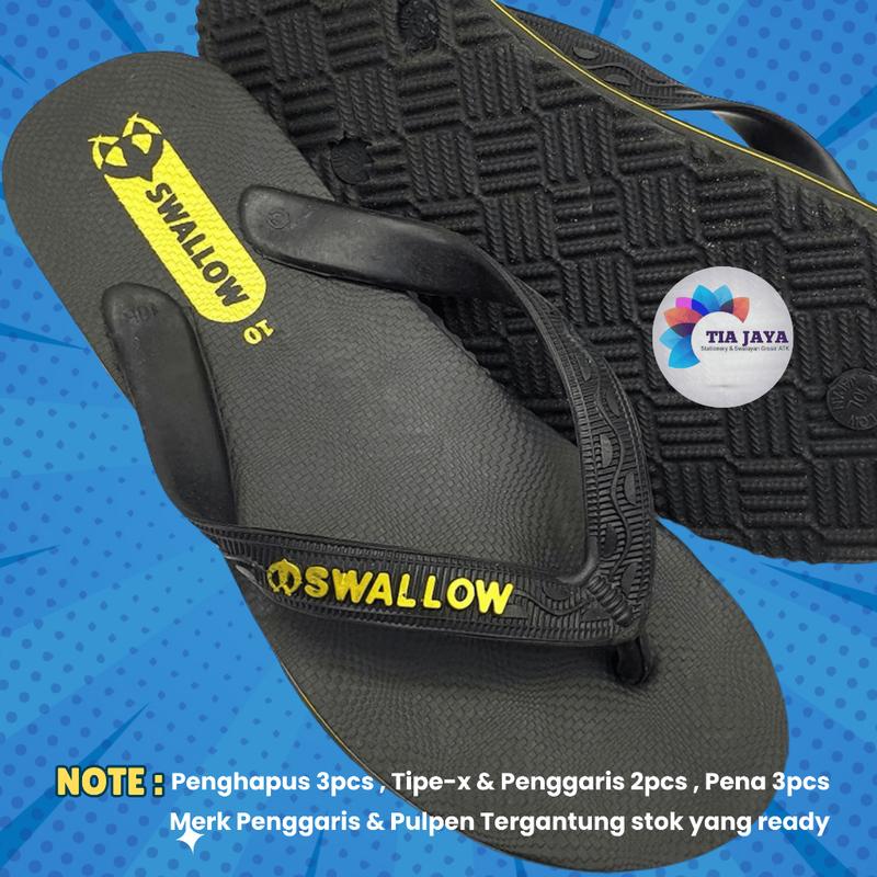 Sandal Jepit SWALLOW Hitam Series/Sandal Jepit 1