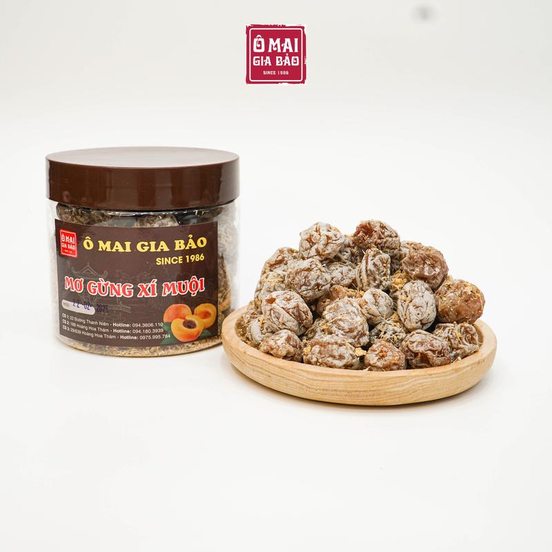 Ô mai mơ gừng xí muội từ Ô mai Gia Bảo - Món Ăn Vặt Vị Chua, Cay