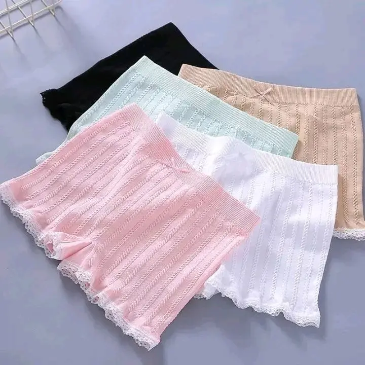 Quần Mặc Trong Váy Dệt Gân Dáng Đùi Nữ Quần Lót Women