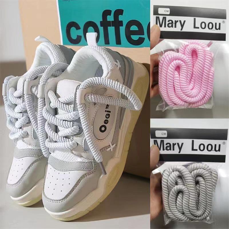 2pcs Threaded shoelaces Thick thread Suitable for sports shoes - TikTok ...