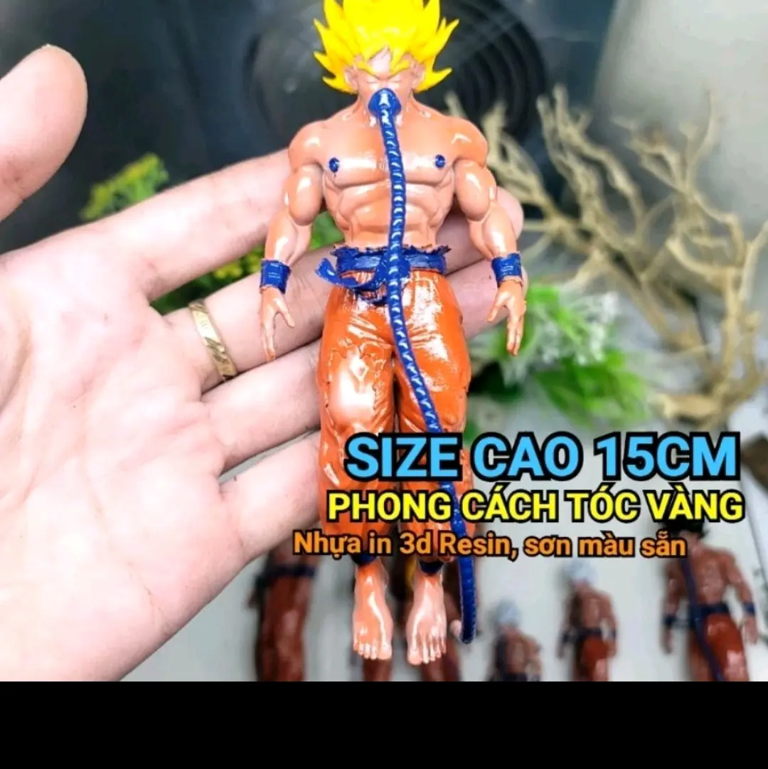 Phôi Mô Hình GOKU Cao cấp size 15cm - Trang trí thủy sinh - Aquariums
