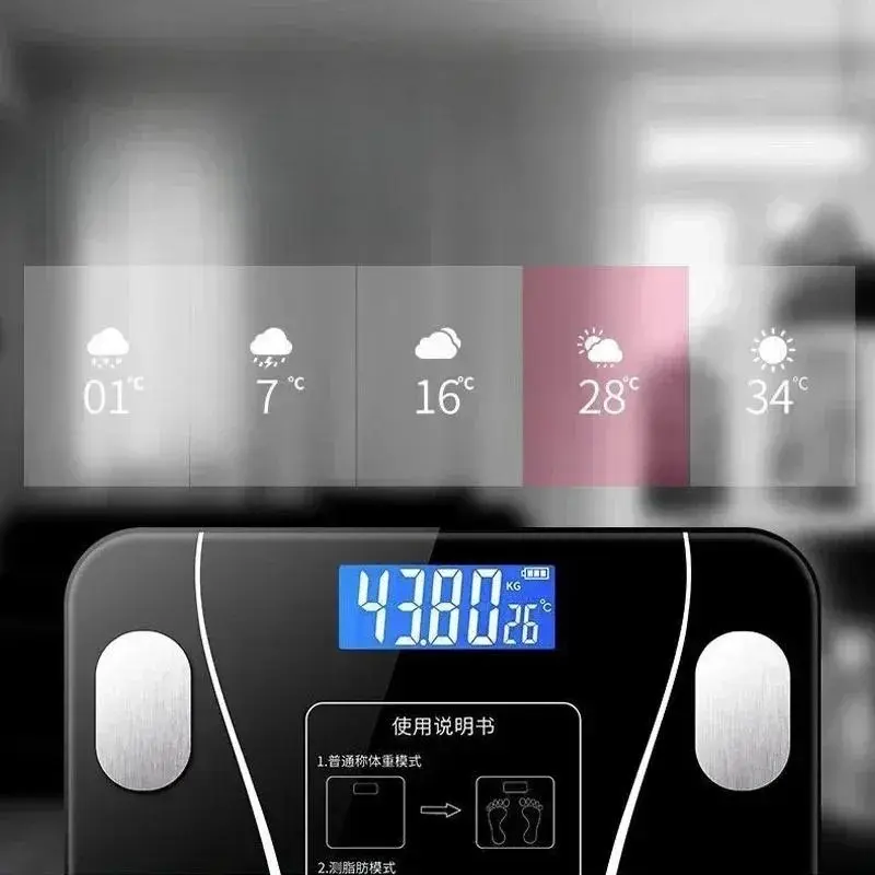 Cân Trọng Lượng, Chuyên Nghiệp, Thông Minh, Đo Bluetooth, Đo Chiều Cao Và Cân Nặng, Đa Chức Năng, Điện Tử, Thích Hợp Làm Quà Tặng Gia Đình 4