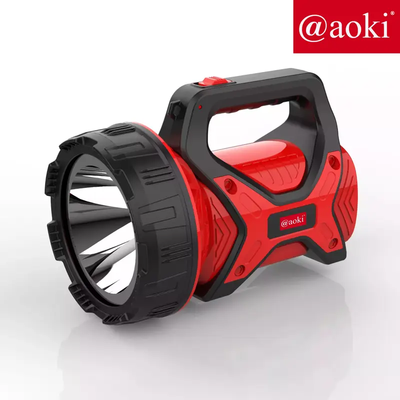 AOKI Senter LED Jumbo 50W Halogen | Jarak 500 Meter | Cas Ulang 5000mAh 0