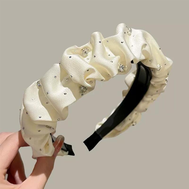 Product Introduction of Temperament Headband For Women With A High-end Feel Korean Version Versatile Crushed Headband 16
