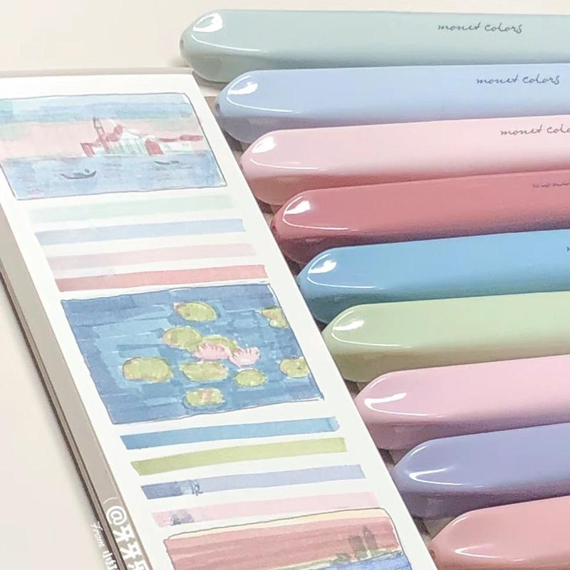 Set Stabilo Siswa 4 Buah Penanda Warna Stabilo Penanda Buku Harian Lembut dan Lucu Alat Tulis Perlengkapan Sekolah Korea Tersedia Berbagai Warna 3