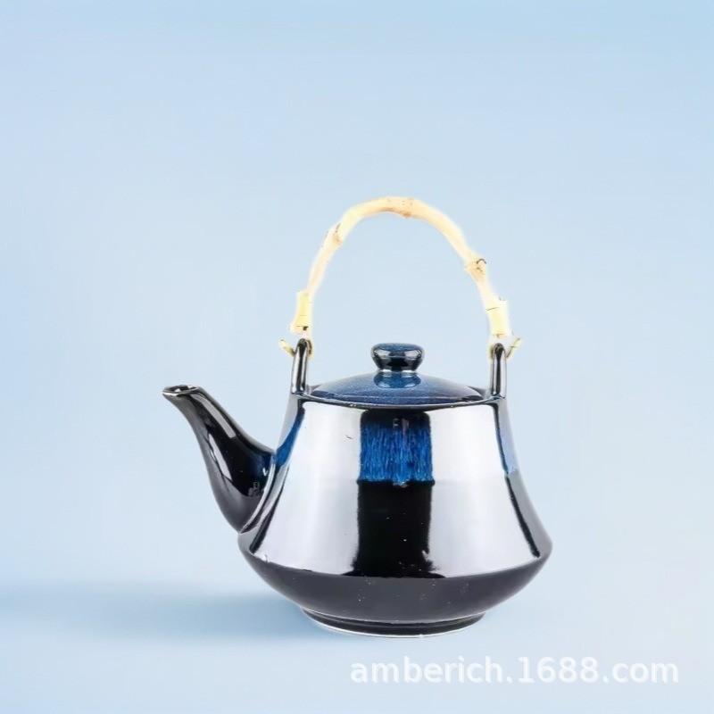 Japanese Style Teapot Warm Wine Pot Tea Cup Set Ceramic Teapot 850ml Japanese Restaurant Teapot Wine Restaurant Teapot Manufacturer 6