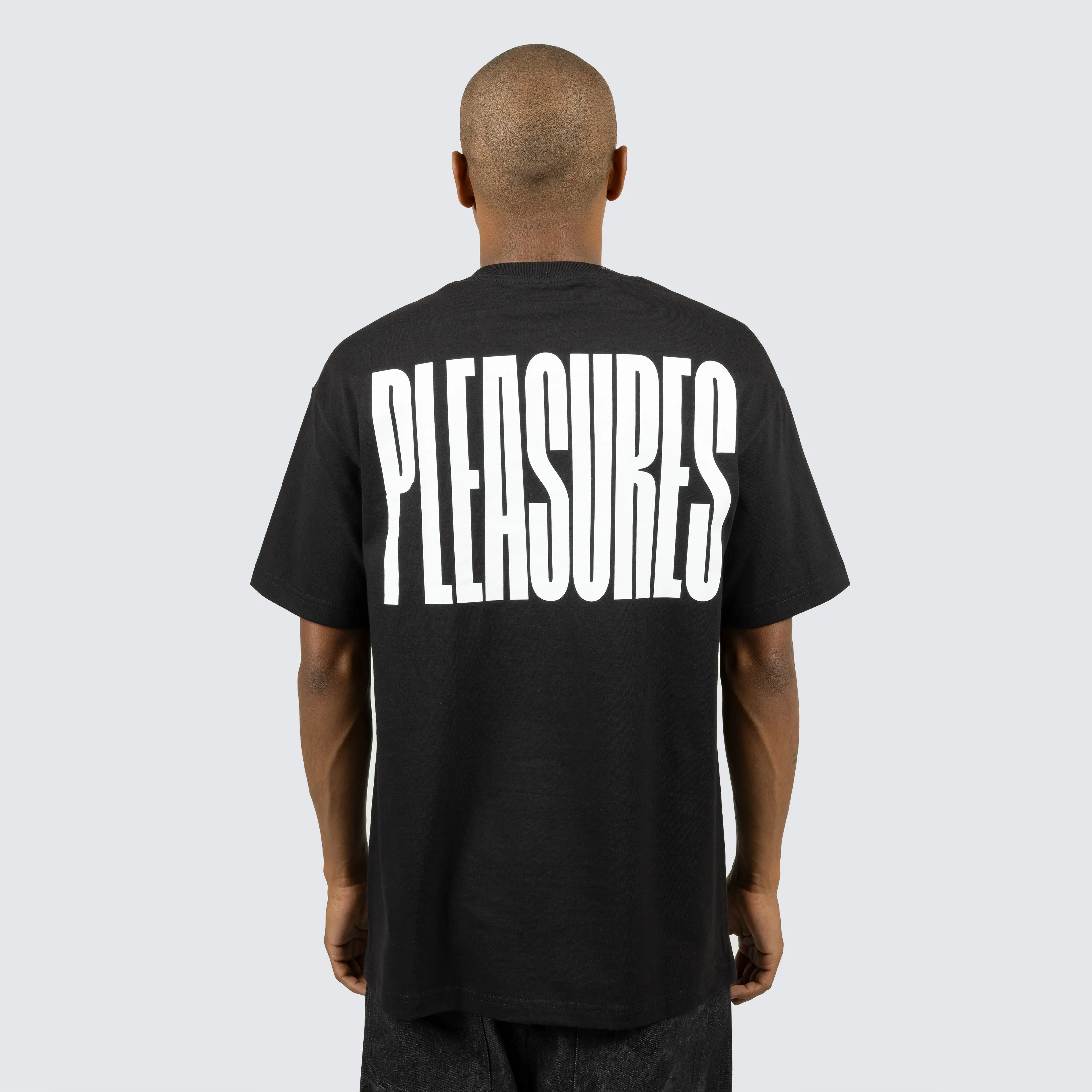 Pleasures Master Black Cotton Short Sleeve T-Shirt streetwear