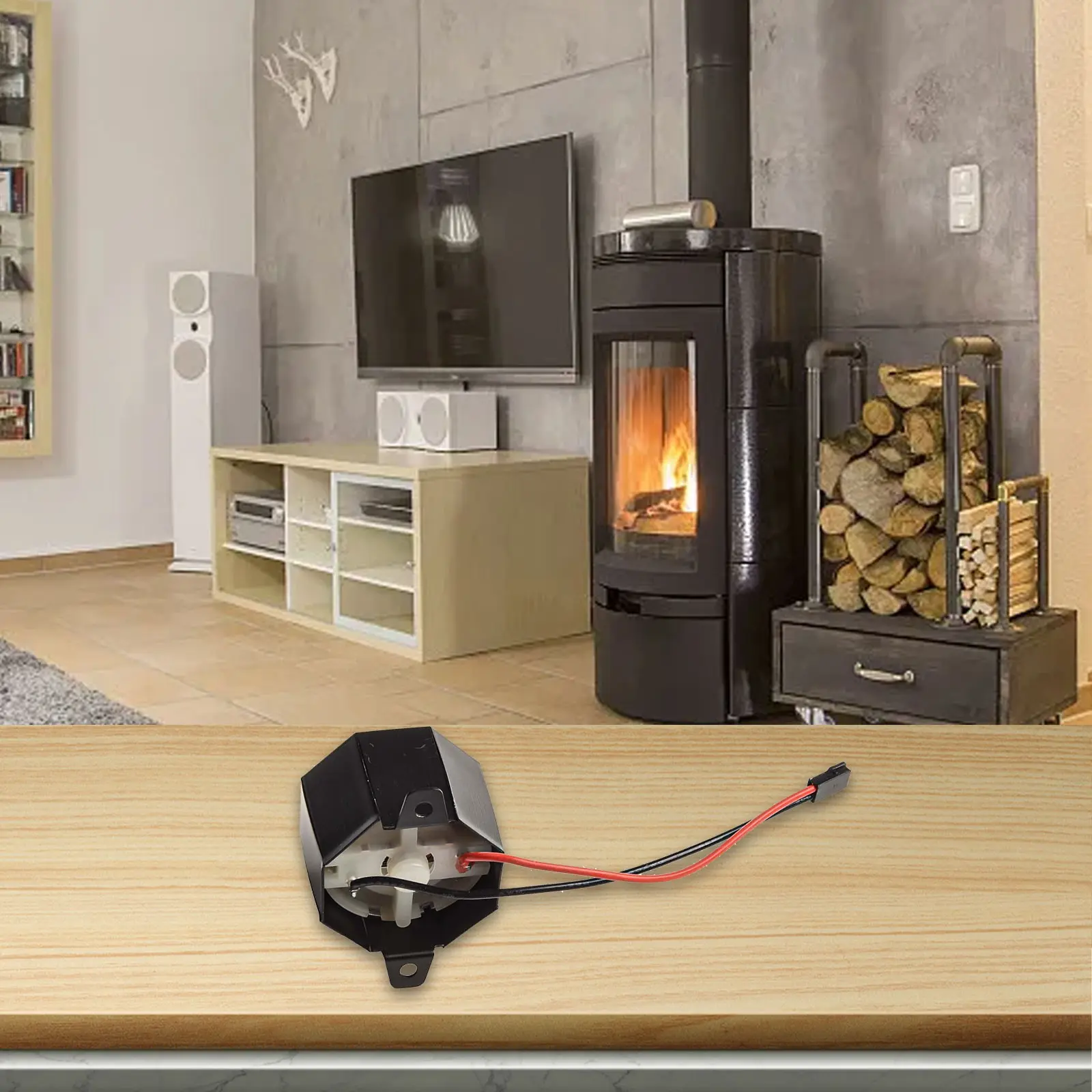 Self-Power Heating Motor for Fireplace Stove Fan Replacement Tool