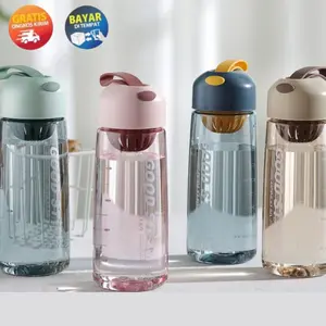 KP119 - BOTOL MINUM AESTHETIC WATER BOTTLE TERMOS BOTOL BENING ESTETIK BOTOL MINUMAN PLASTIK BERKUALITAS PREMIUM