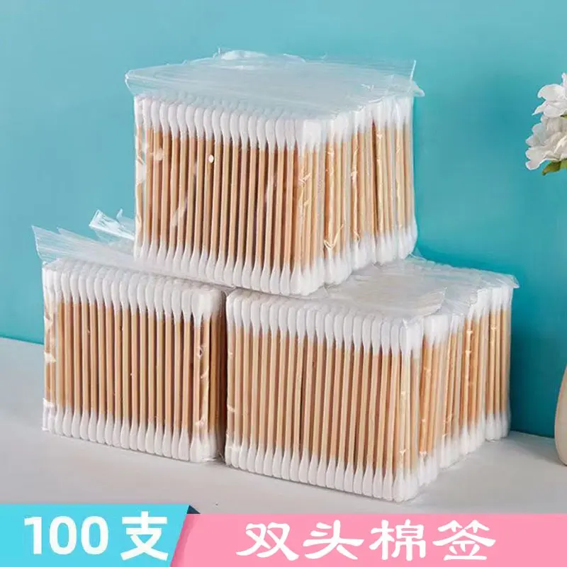Combo 5 Túi 500 Tăm bông ngoáy tai y tế vệ sinh tai bằng gỗ tre