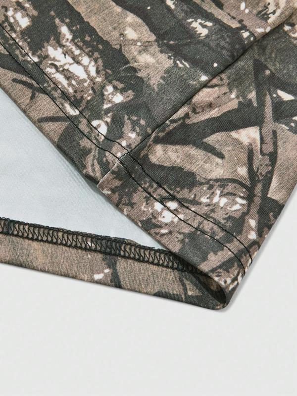 Men's Camo Letter Print Tank Top & Graphic Print Pants Two-piece Set, Loose Casual Fashion Breathable Two Piece Outfits for Daily Outdoor Wear, Men Clothes for All Seasons 4