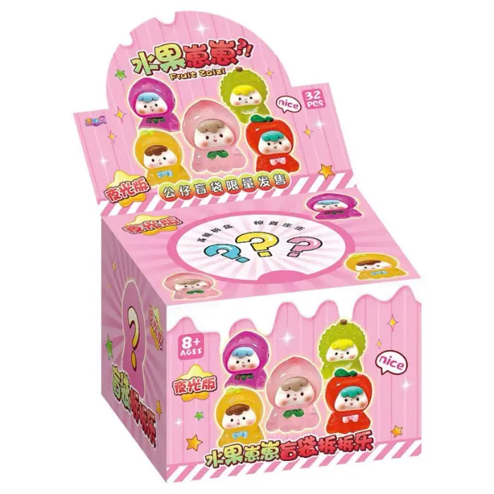 Combo 5/10 Túi Mù Blind Box Bất Ngờ Moi Trái cây, Labubu Phát Sáng - Hình Ngẫu Nhiên Đồ Chơi Toy